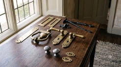 Traditional British architectural ironmongery, linking through to the main Knowledge Centre